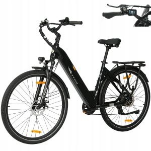 Rower Elektryczny Miejski 28 cali TTGO C3 SE, 36V 18Ah, Zasięg 120km, Silnik 250W, Prędkość 25km/h, Model 2026 (Nowość)